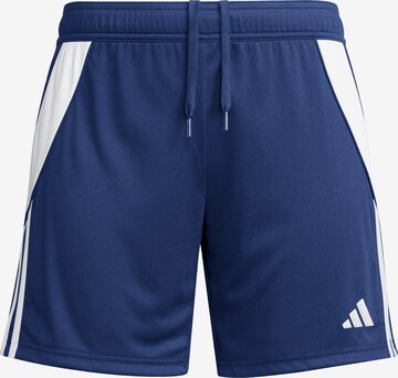 ADIDAS PERFORMANCE Regular Workout Pants 'Tiro 24' in Blue: front