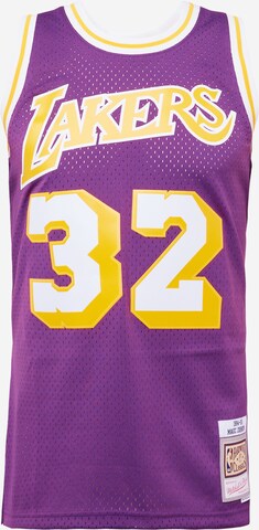 Mitchell & Ness Funkční tričko 'LOS ANGELES LAKERS - MAGIC JOHNSON' – fialová: přední strana