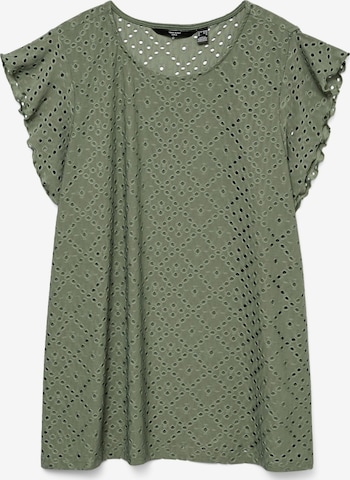Vero Moda Curve - Camiseta en verde: frente