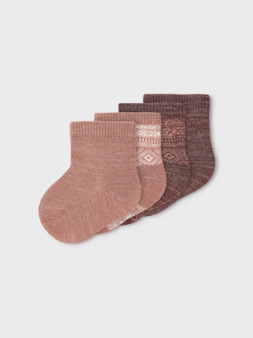 NAME IT Socks 'WAK' in Brown