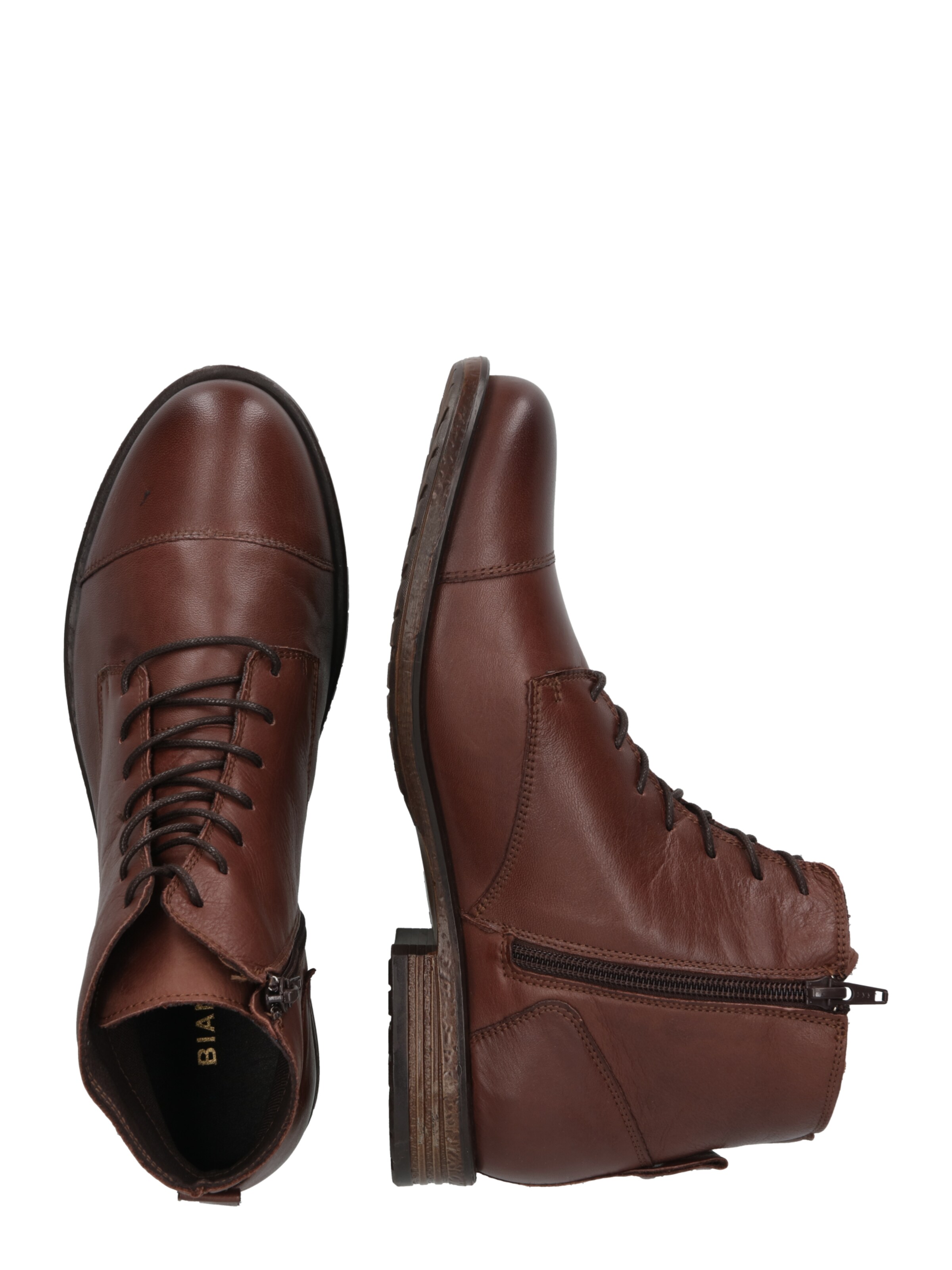 Bottines à lacets 'Danelle' Bianco en marron