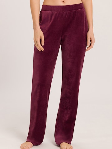 Hanro Regular Pants ' Favourites ' in Red: front