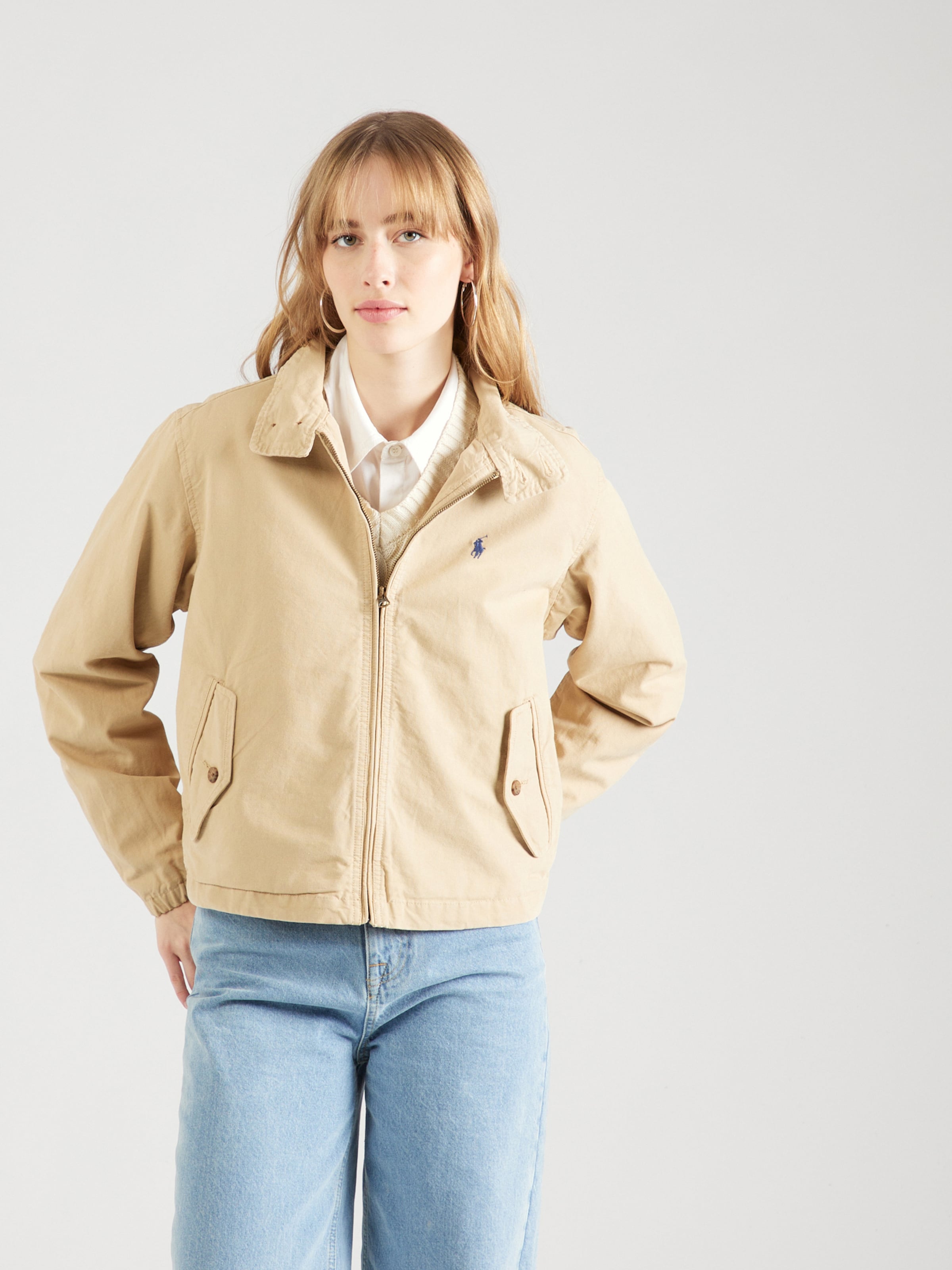 Polo Ralph Lauren Between Season Jacket WINDBREAKER in Sand ABOUT YOU