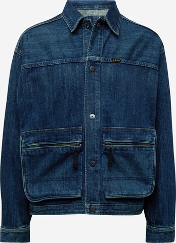 Veste mi-saison G-Star RAW en bleu : devant