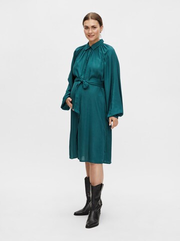 MAMALICIOUS Shirt Dress 'Piper' in Green