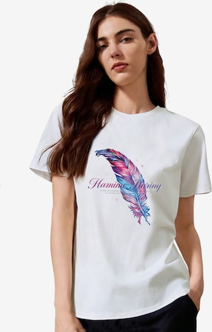 T-shirt GORHEY en blanc : devant