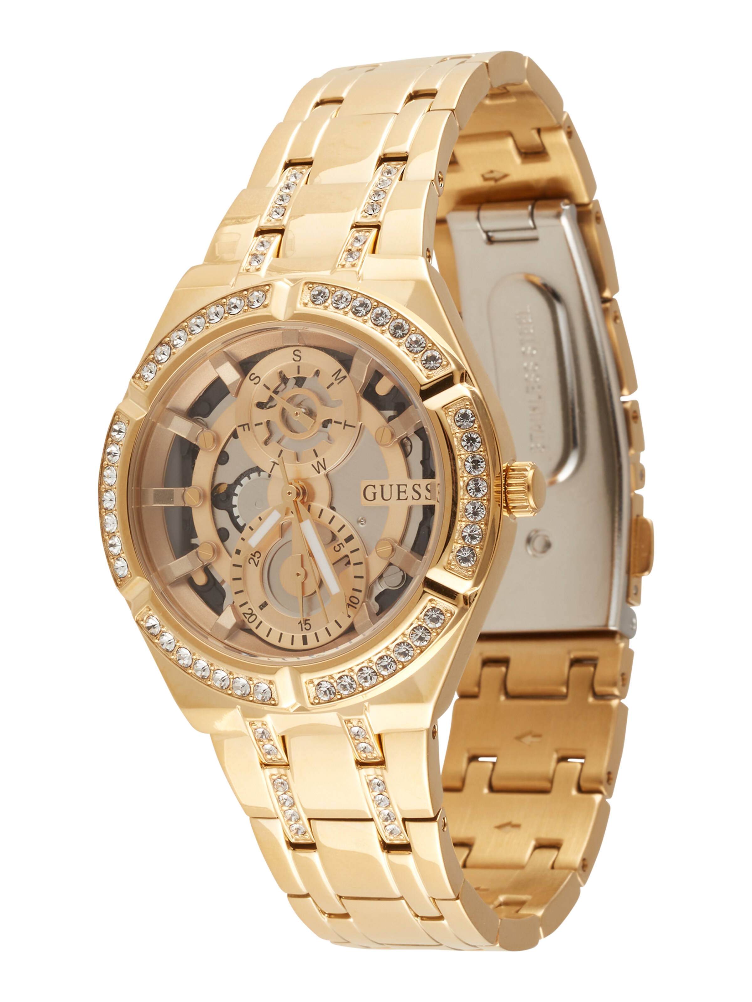 GUESS Analog watch 'Allara' in Gold: front