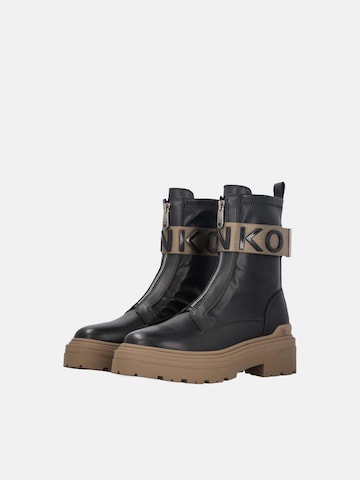 PINKO Botki 'PINKO MIA 13 ANKLE BOOT CALF LEATHER/ ST RETCH SPREADING Scarpe' w kolorze czarny