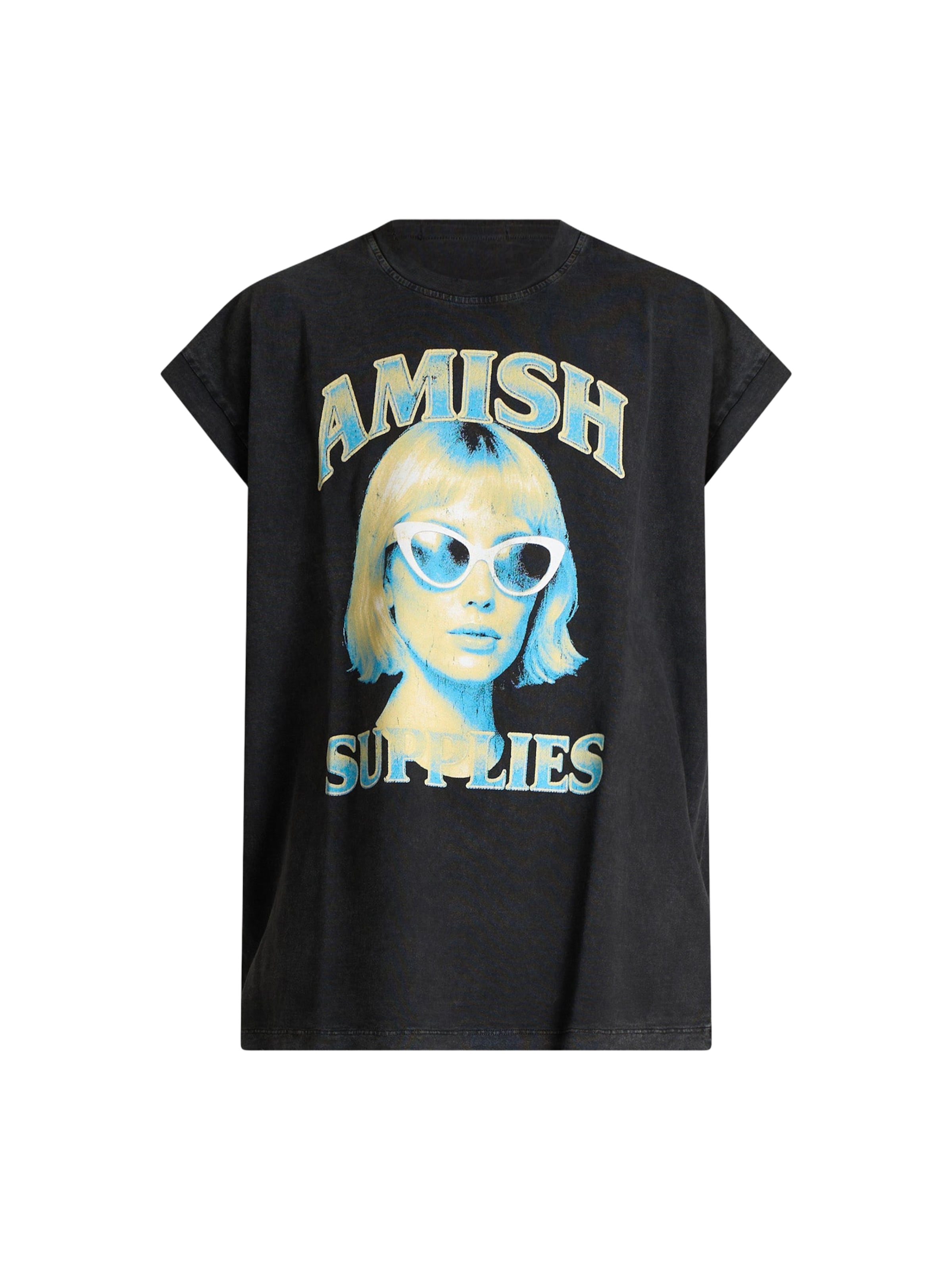 AMISH Shirt in Zwart: voorkant