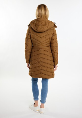 usha BLUE LABEL Winter Coat 'Fenia' in Brown