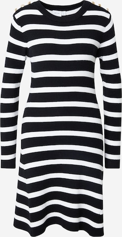 Rochie tricotat de la VILA pe negru: față