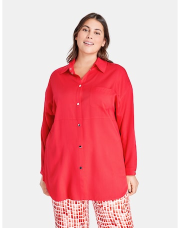 SAMOON Blouse in Rood: voorkant