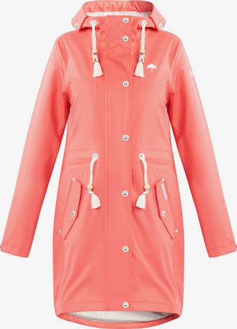 Schmuddelwedda Raincoat in Pink: front