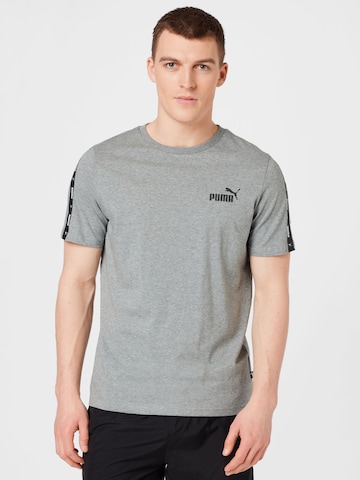 PUMA Shirt 'Essentials+' in Grijs: voorkant