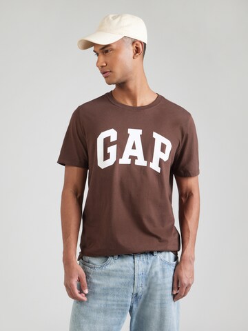 GAP Shirt 'EVERYDAY' in Bruin: voorkant