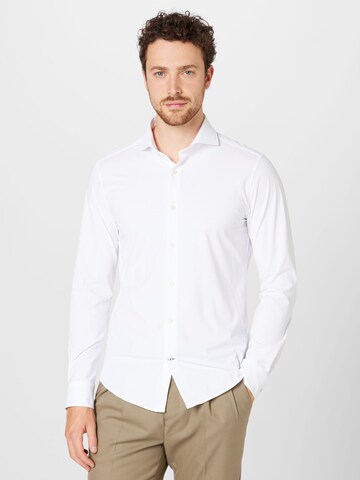 Coupe slim Chemise business 'Pai' JOOP! en blanc : devant