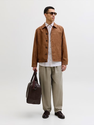 JACK & JONES Средняя посадка Рубашка 'JJESummer' в Бежевый