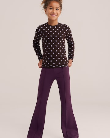 WE Fashion Flared Leggings i lilla: forside