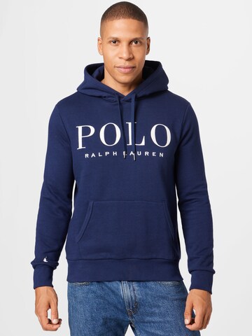 Sweat-shirt Polo Ralph Lauren en bleu : devant