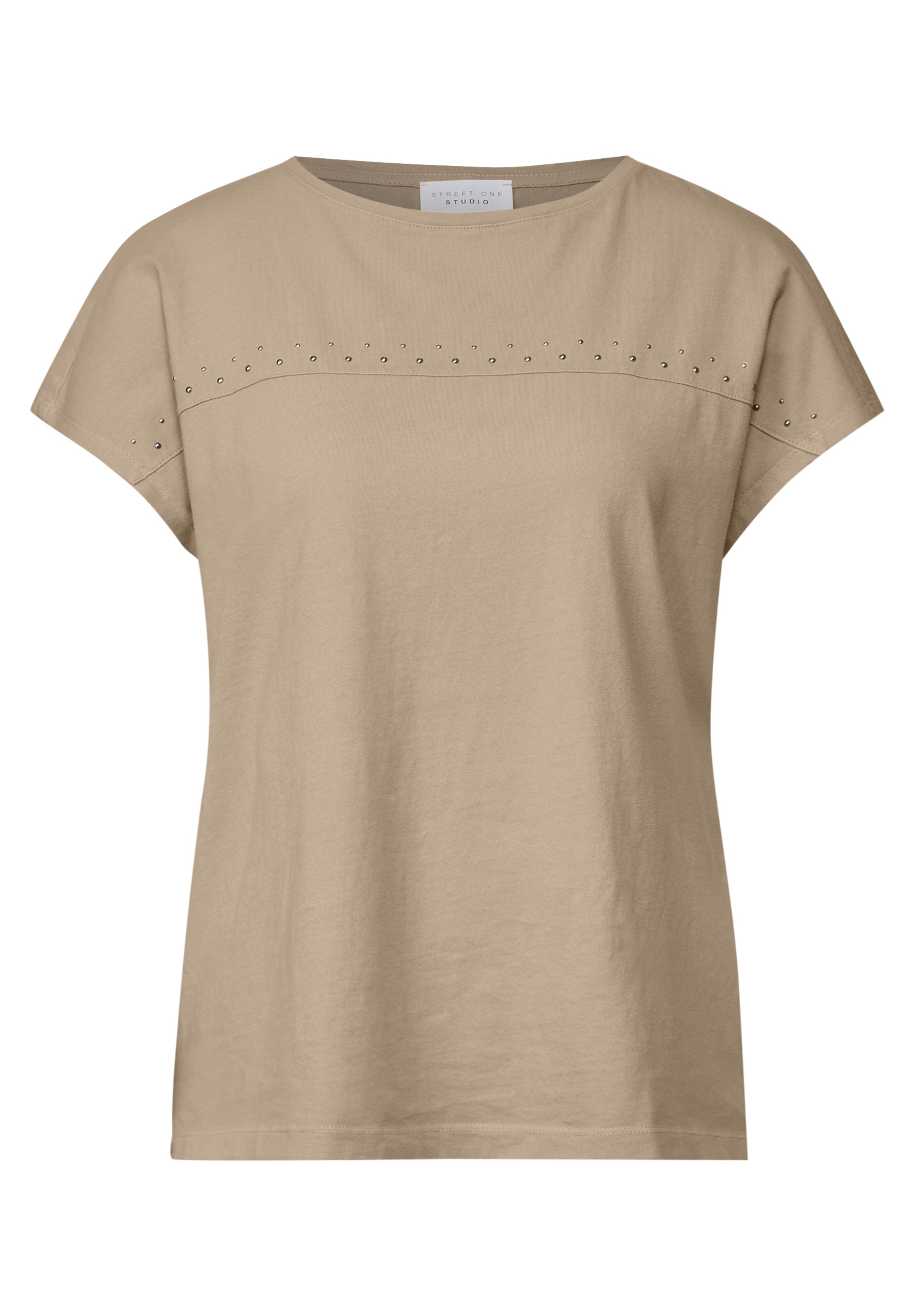 Street One Studio Shirt in Beige: front