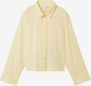 Camicia da donna di TOM TAILOR DENIM in giallo: frontale