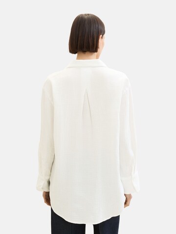 TOM TAILOR Bluse in Weiß