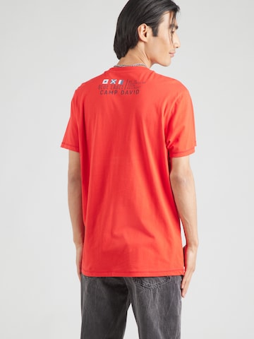 CAMP DAVID Shirt in Rood