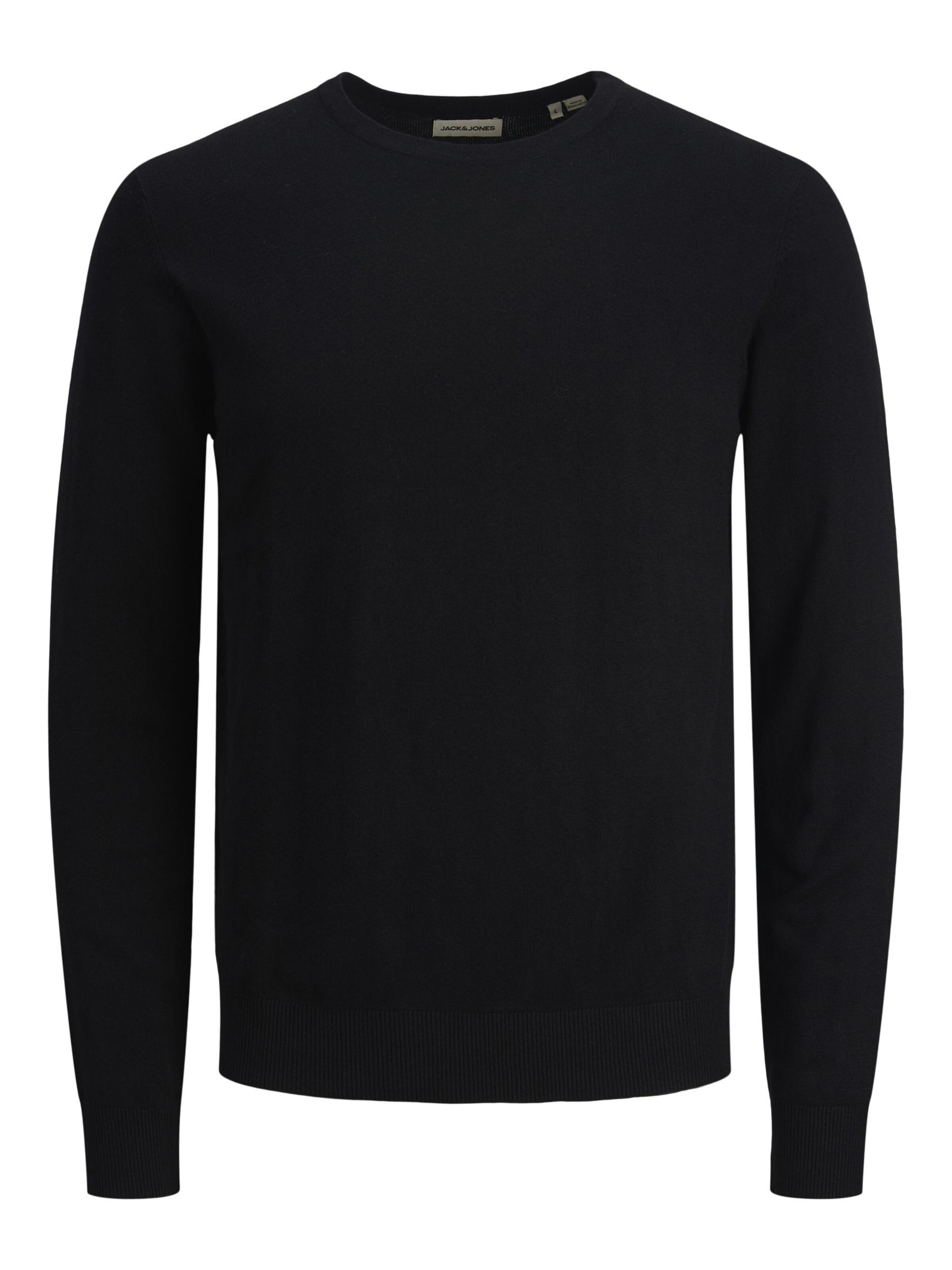 Felpa 'JJEEmil' di JACK & JONES in nero: frontale