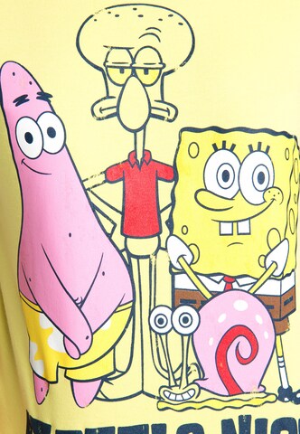 LOGOSHIRT Shirt 'Spongebob - It Feels Nice' in Yellow