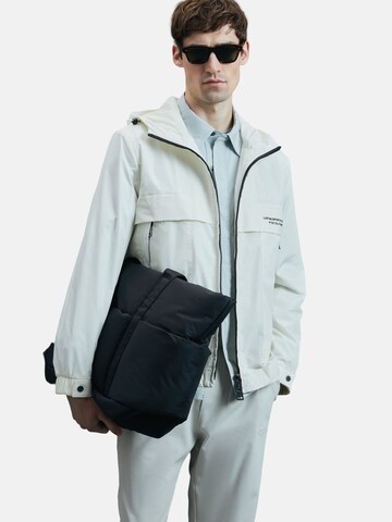 Lufian Between-season jacket 'King' in White: front