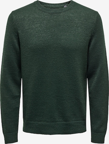 Pullover 'Chris' di Only & Sons in verde: frontale