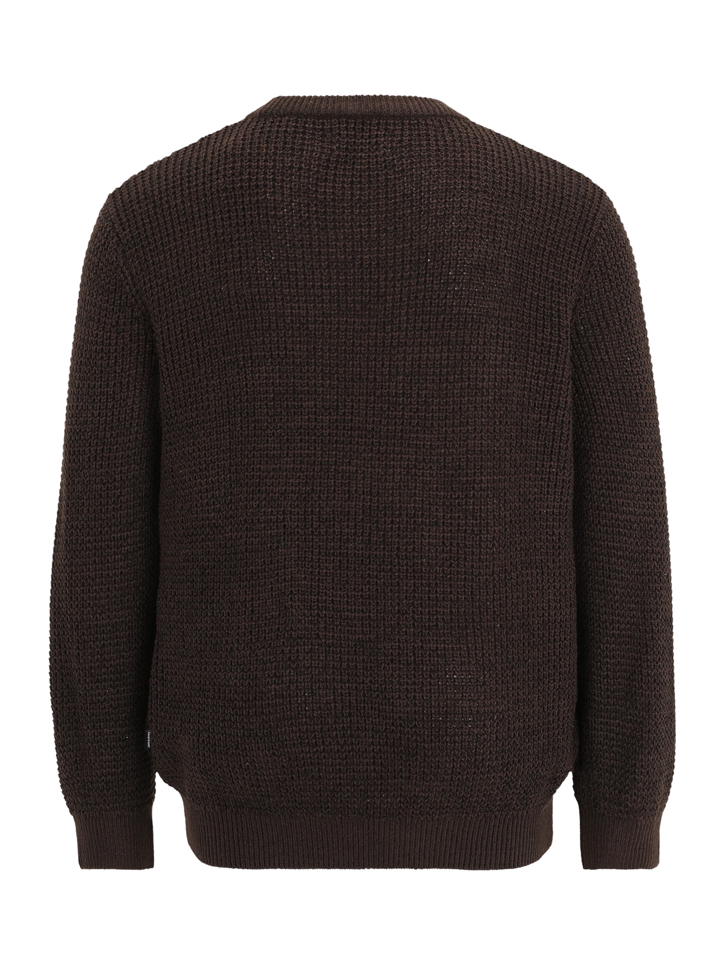 Jack & Jones Plus Свитер 'JJGLOBAL' в Коричневый