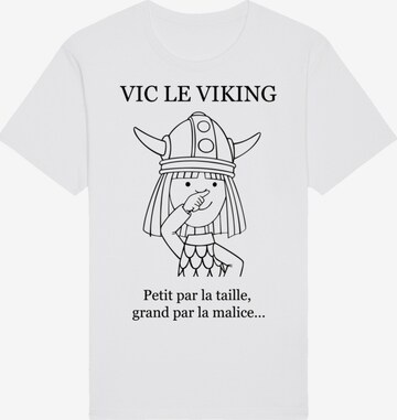 T-shirt 'Wickie und die starken Männer' F4NT4STIC en blanc : devant