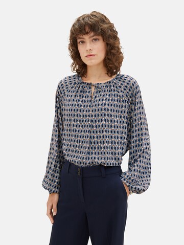 TOM TAILOR Blouse in Blue: front