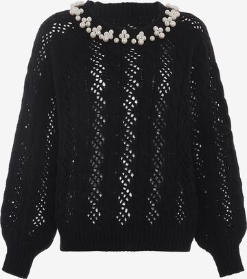 Pull-over faina en noir : devant