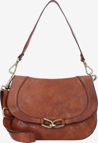 Campomaggi Shoulder Bag in Brown: front