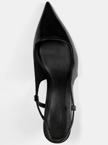 Pull&Bear Slingpumps i sort
