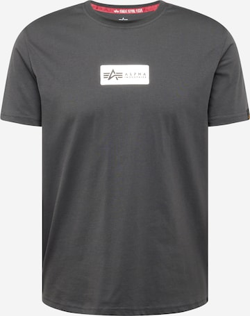 Maglietta di ALPHA INDUSTRIES in grigio: frontale
