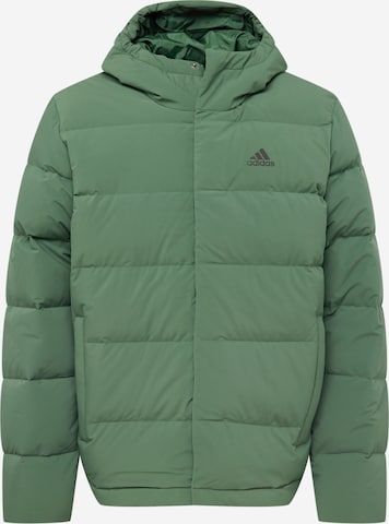 Giacca per outdoor 'Helionic Down' di ADIDAS SPORTSWEAR in verde: frontale