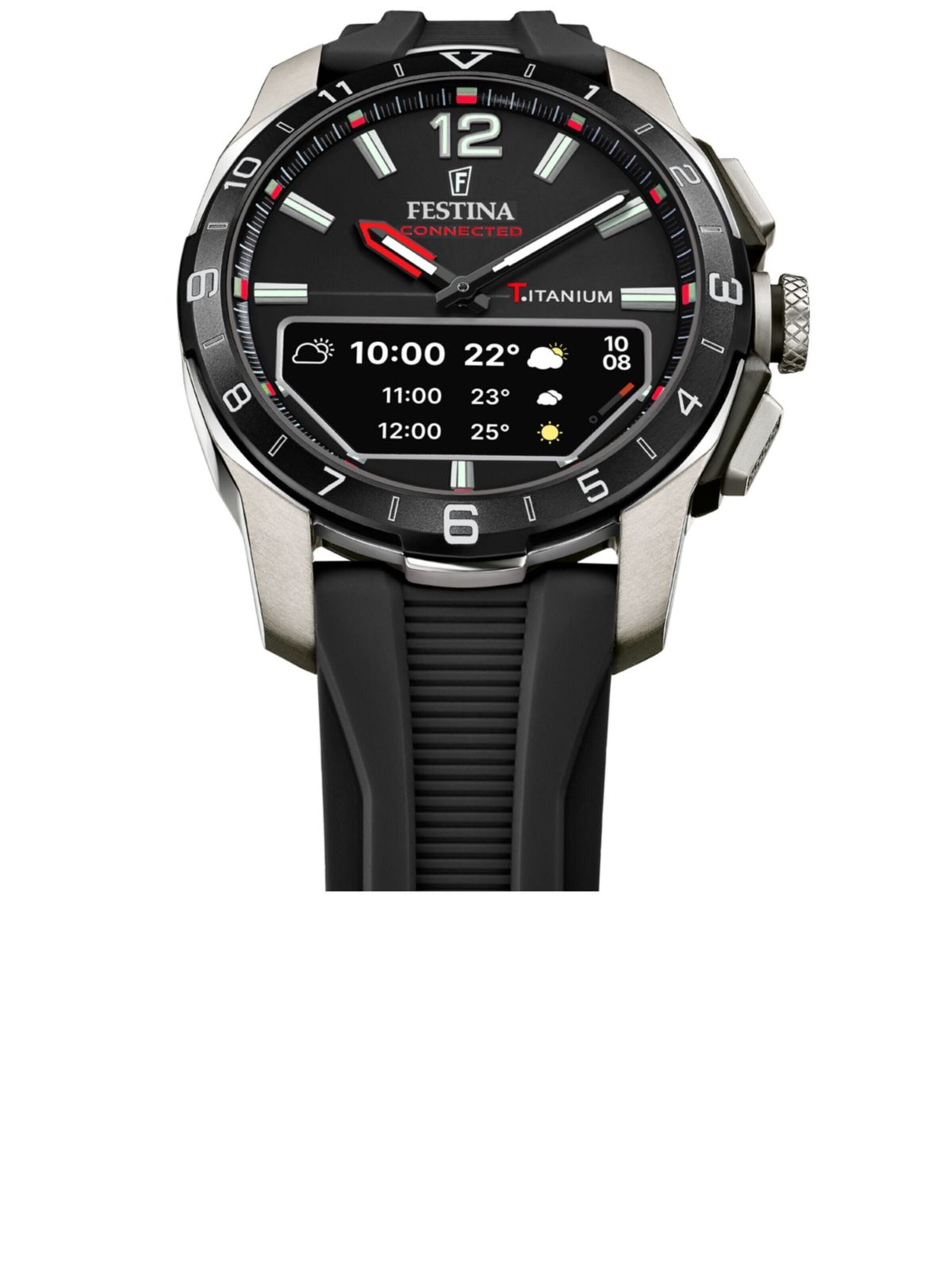 FESTINA Digitaal horloge 'Smartwatch Connected' in Zwart