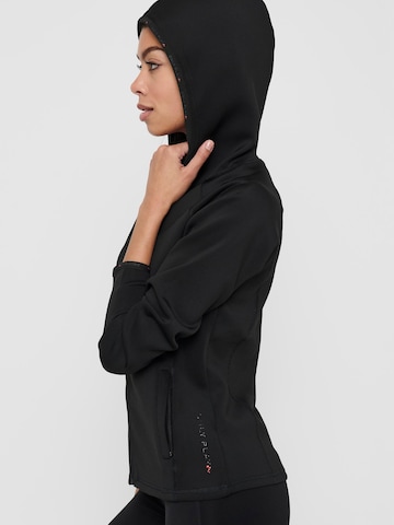 ONLY PLAY Athletic Zip-Up Hoodie 'Cara' in Black