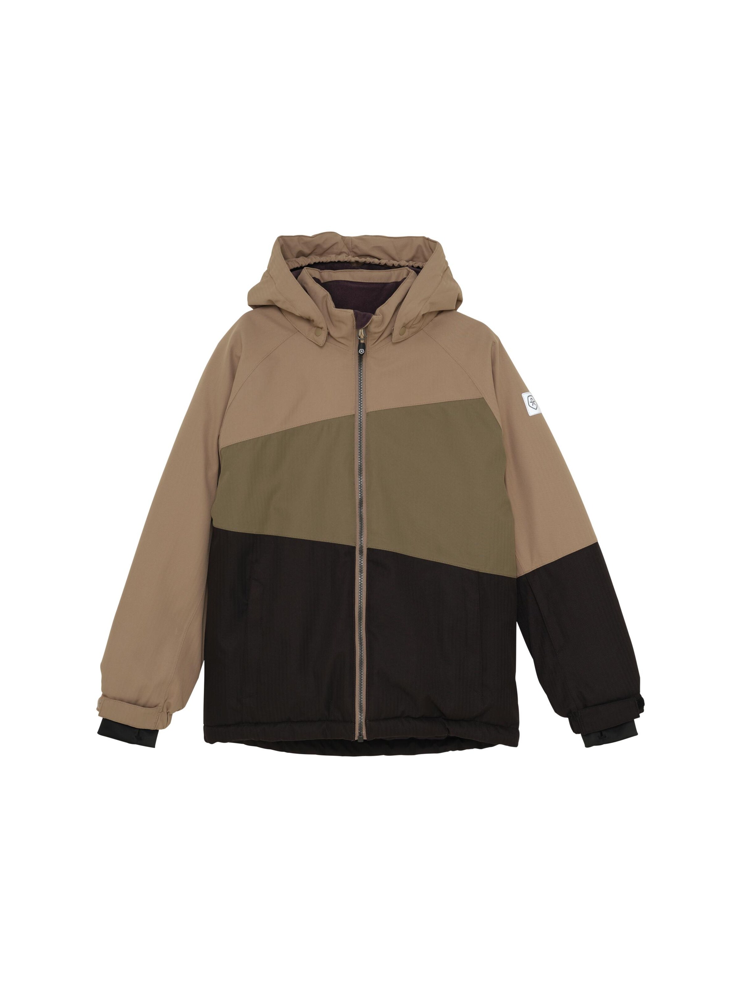 Veste d’hiver ' COSki Jacket - Colorblock ' COLOR KIDS en marron : devant