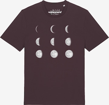 T-Shirt 'Moonphases' Watapparel en rouge : devant