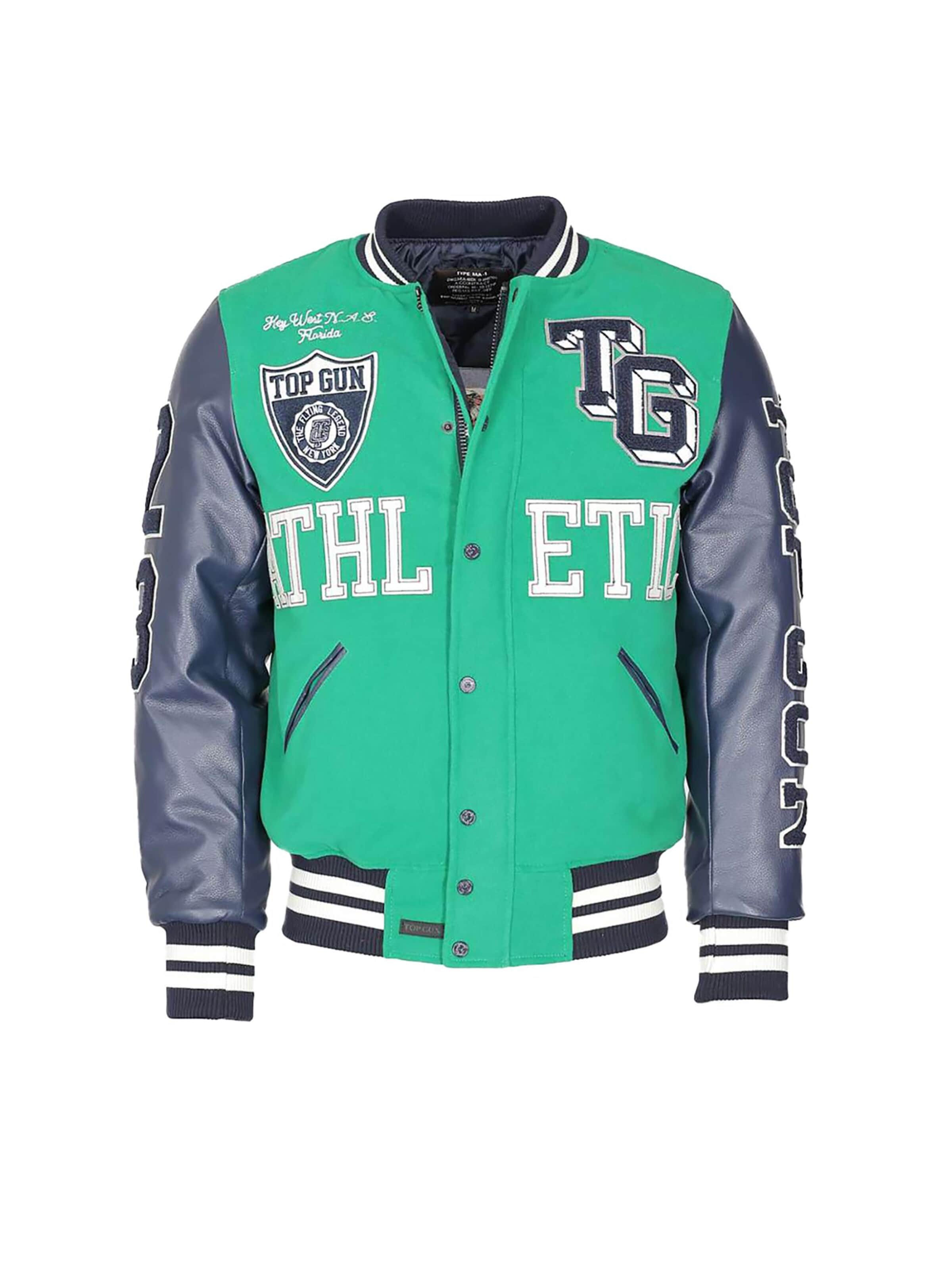 TOP GUN Winter Jacket 'TGJ-2331' in Green: front