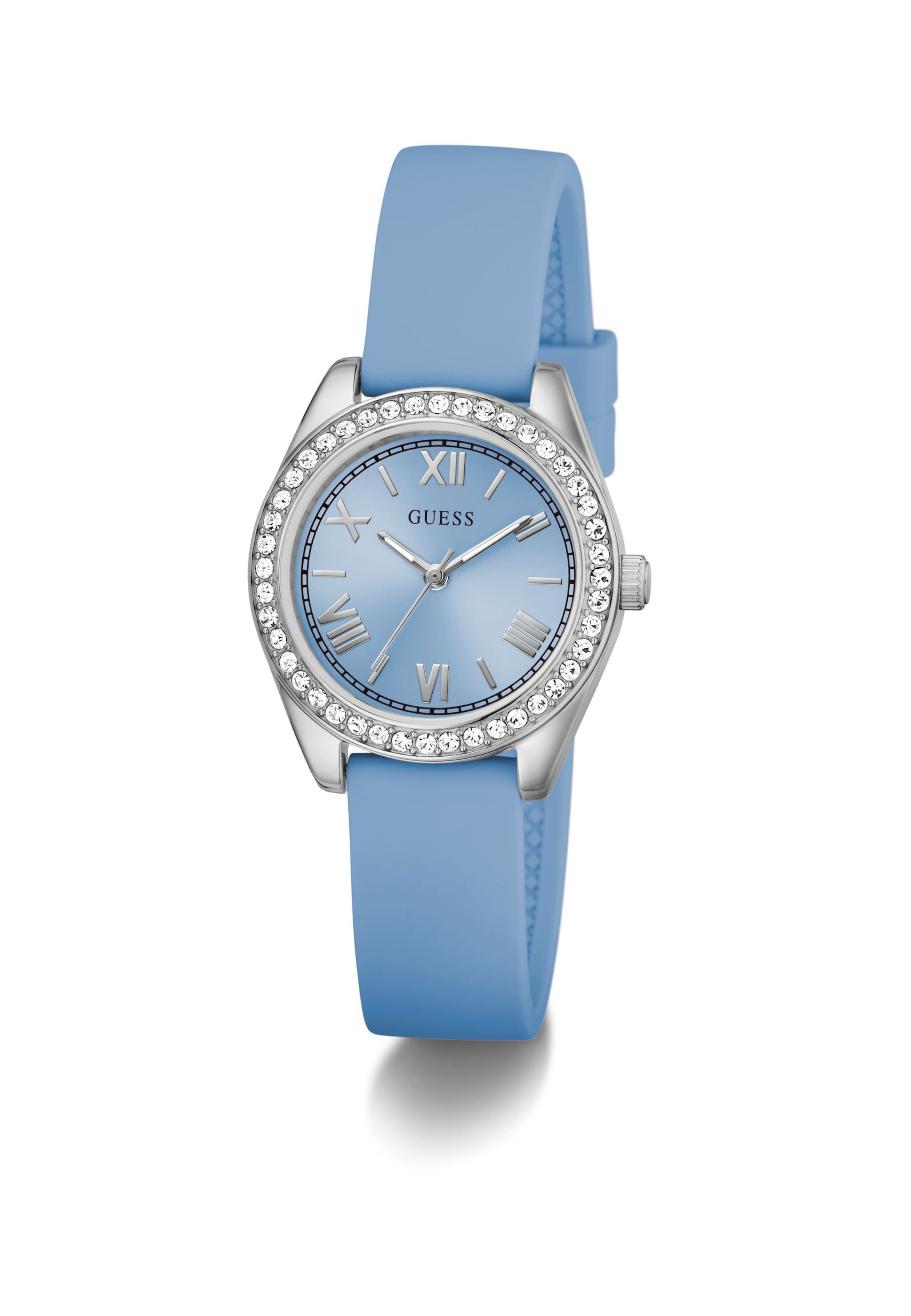 GUESS Analoguhr ' MINI LUNA ' in Blau