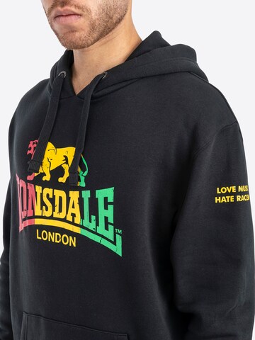 LONSDALE - Sudadera 'Sounds' en negro