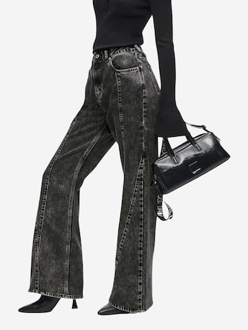 KARL LAGERFELD JEANS Regular Jeans 'KLJ Hr Flare Denim B1W10083' in Zwart: voorkant
