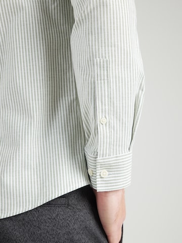 Lindbergh Regular fit Πουκάμισο 'Manderin' σε πράσινο