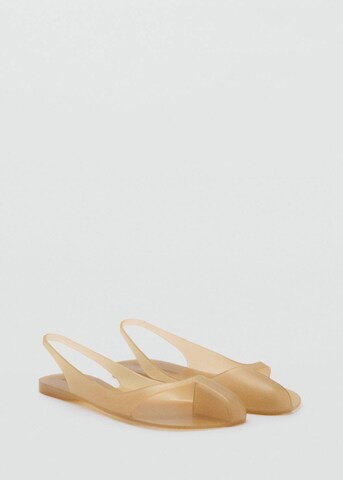MANGO Ballet Flats 'Supra' in Beige