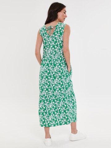 žalia Threadbare Vasarinė suknelė 'Byers Tiered'